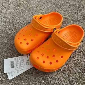 NWT Orange Junior Crocs
